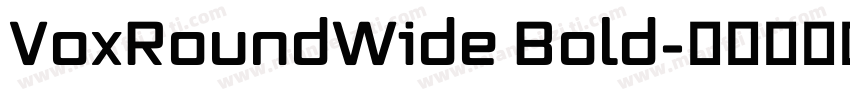 VoxRoundWide Bold字体转换